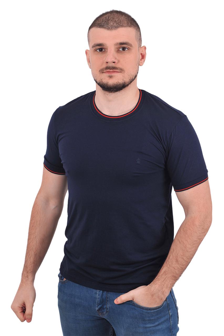 Футболка чоловіча Le Gutti 23-1734-02 L Темно-синій - фото 3