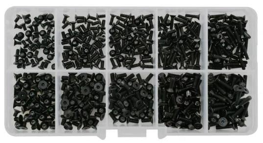 Набор винтов с потайной головкой Spec DIN 7991 М2/М2,5 500 шт. (SP-0674501)