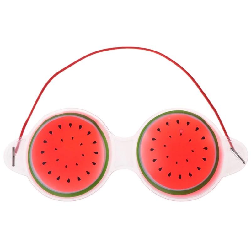 Гелевая маска для глаз Silenta Gel Арбуз охлаждающая и согревающая