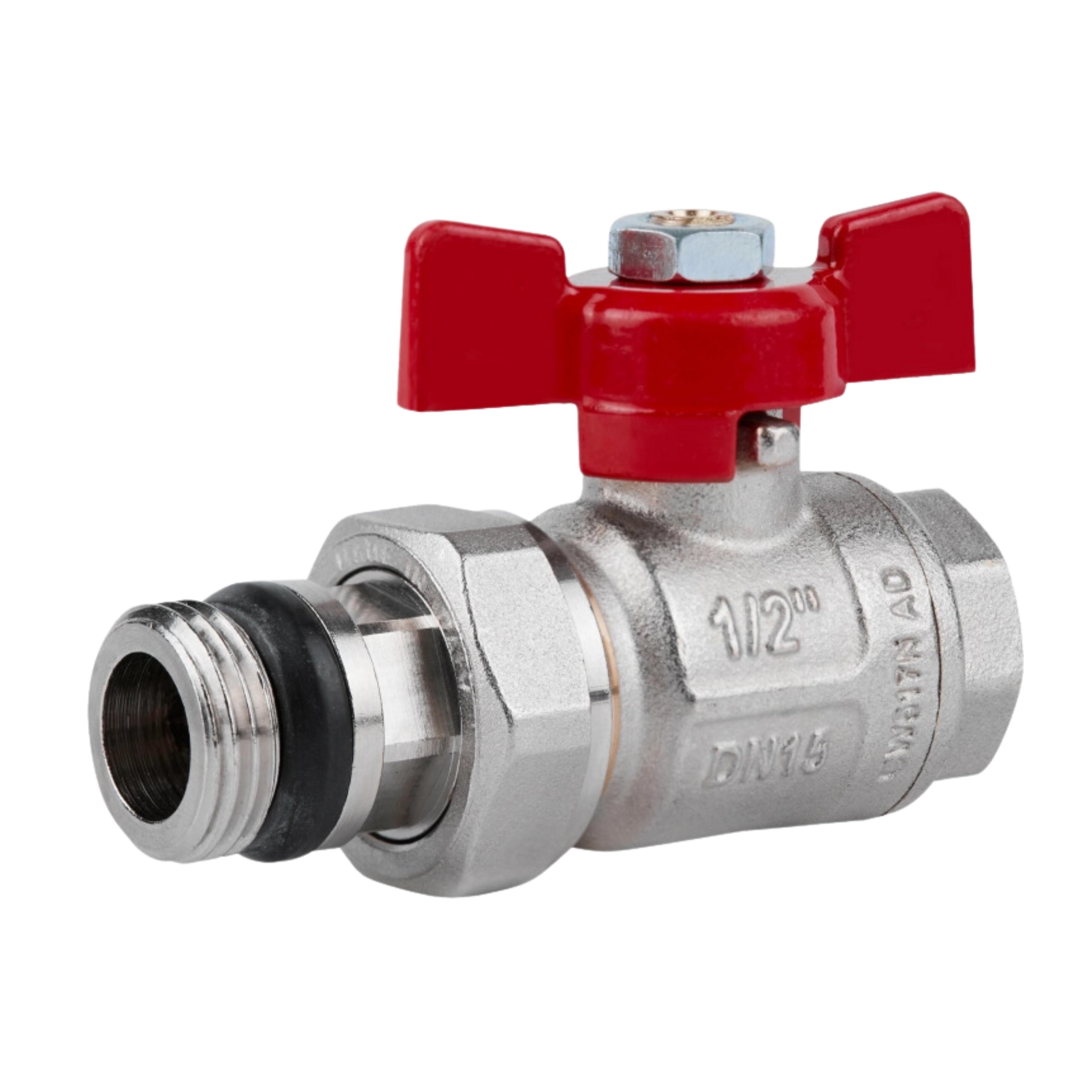 Кран шаровой ICMA Американка 1/2" с антитечкой прямой №348