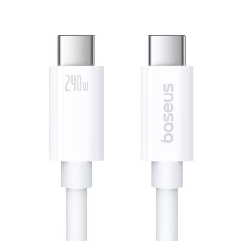 Дата-кабель BASEUS Superior 2 USB4 Full-Function Type-C to Type-C 240W 1,8 м Moon White (P10365200211-05)