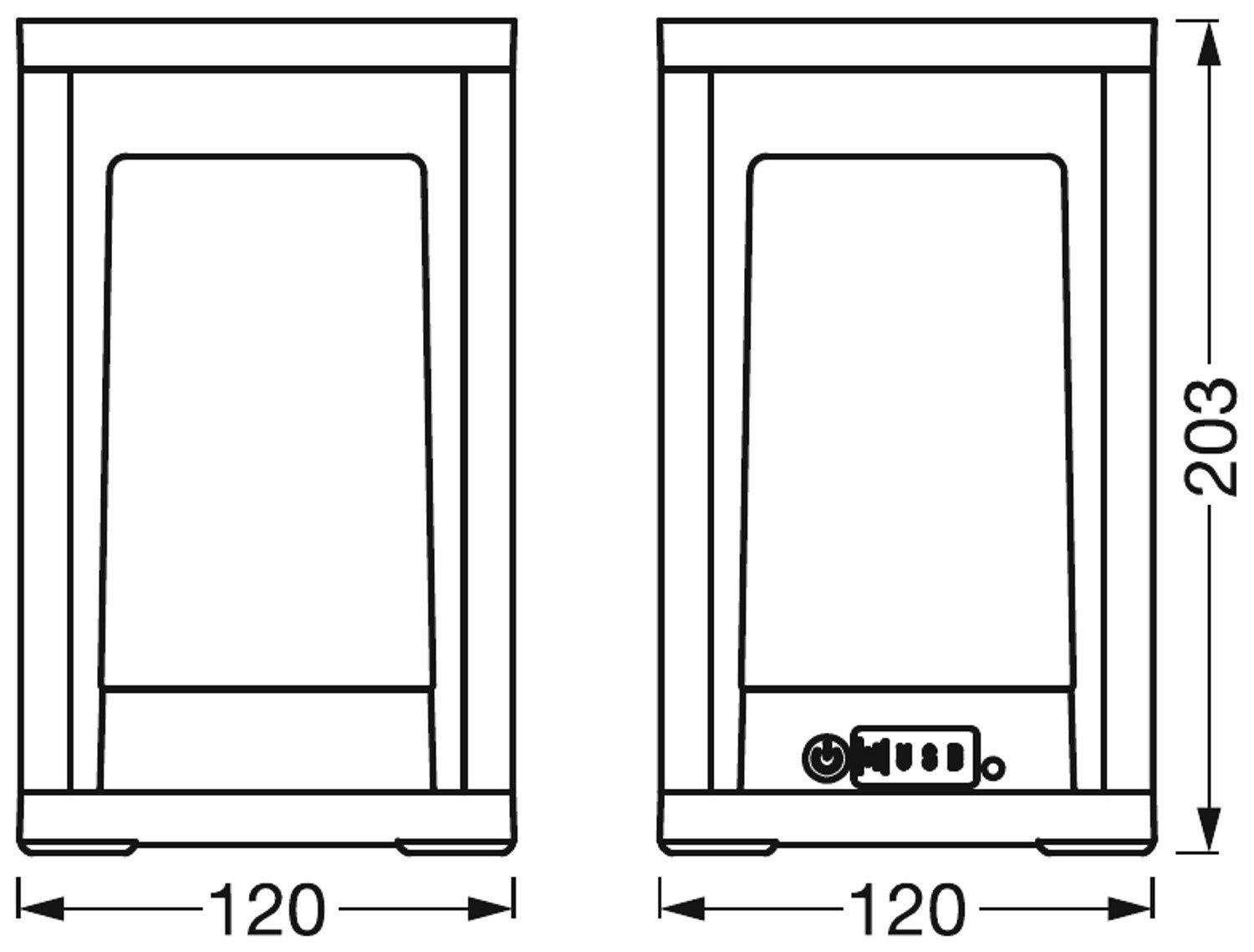 Світлодіодний світильник Ledvance SMART OUTDOOR TABLEFRAME POWERBANK RGBW Чорний (4058075564466) - фото 6