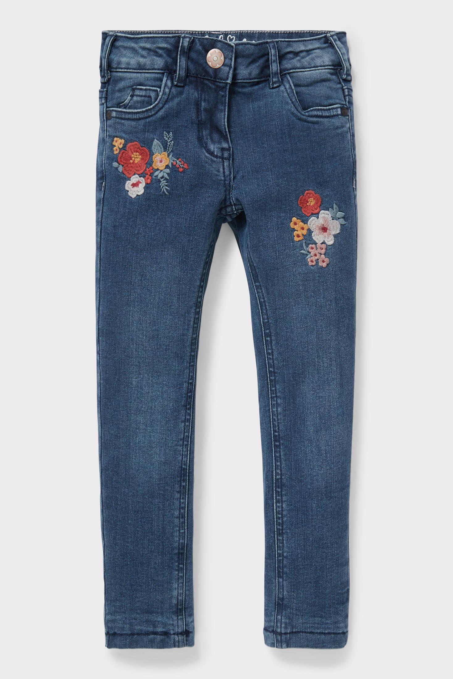 Джинси дитячі C&A для дівчинки на підкладці 134 розмір Синій (2146870)