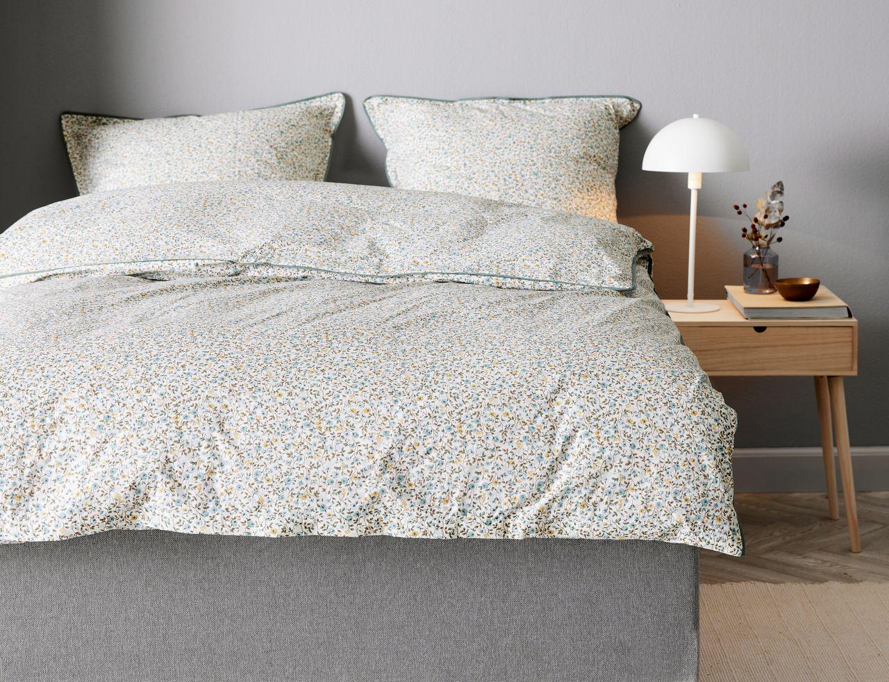 Комплект постельного белья 200х220 см наволочки 50x75 см 2 шт. Белый/Голубой - фото 4 Комплект постельного белья 200х220 см наволочки 50x75 см 2 шт. Белый/Голубой - фото 4