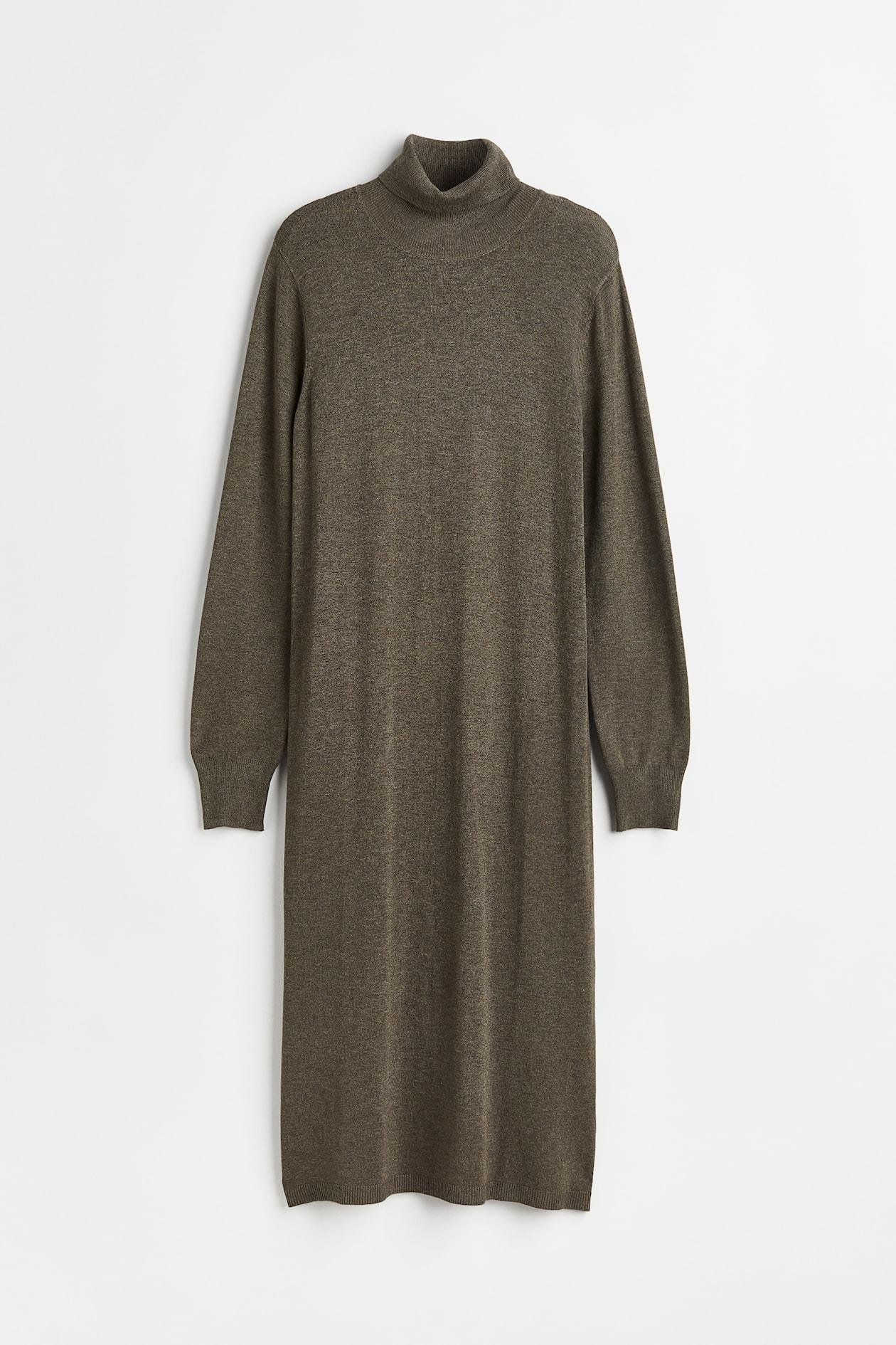 Платье вязаное XS Хаки (10997716wer)