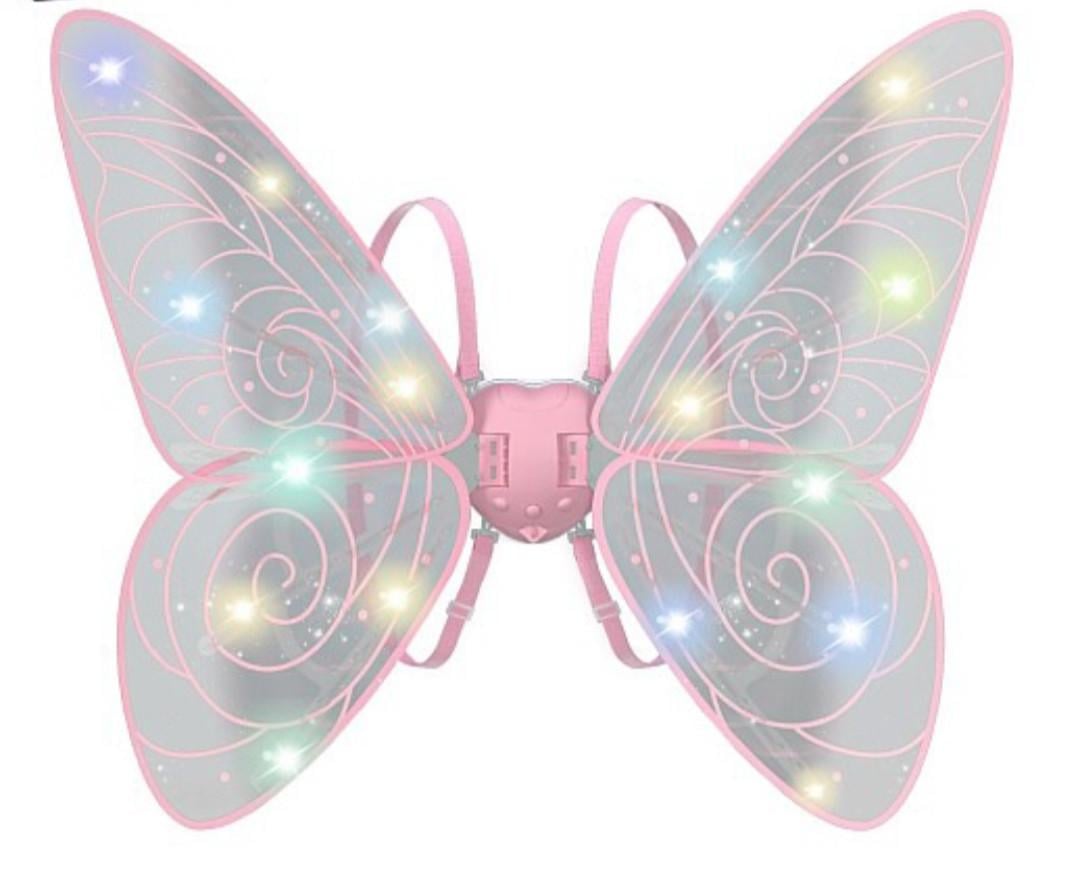 Крылья феи светятся и двигаются 89 см Розовый