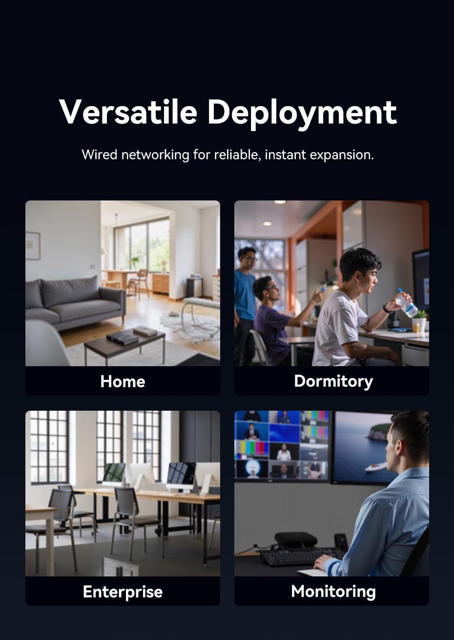 Коммутатор сетевой Vention 5 портов 1000 мбит/с алюминиевый Серый (ITDH0-EU) - фото 12 Коммутатор сетевой Vention 5 портов 1000 мбит/с алюминиевый Серый (ITDH0-EU) - фото 12