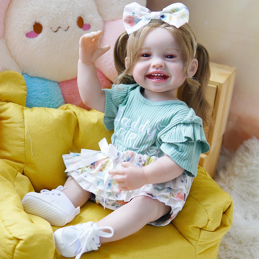 Кукла силиконовая коллекционная reborn девочка ванесса анатомическая виниловая 55 см