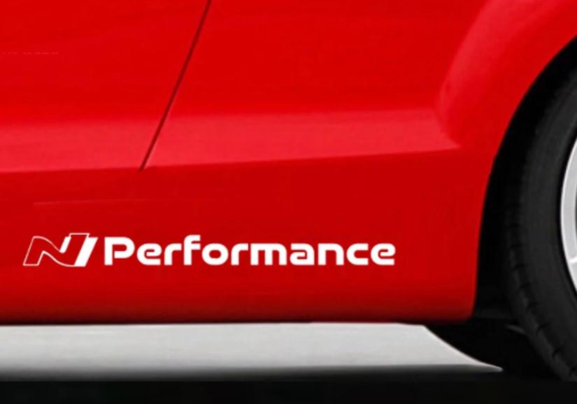 Наклейки на авто 3D Tuning Studio Хюндай N Performance 480х40х0,06 мм 2 шт.
