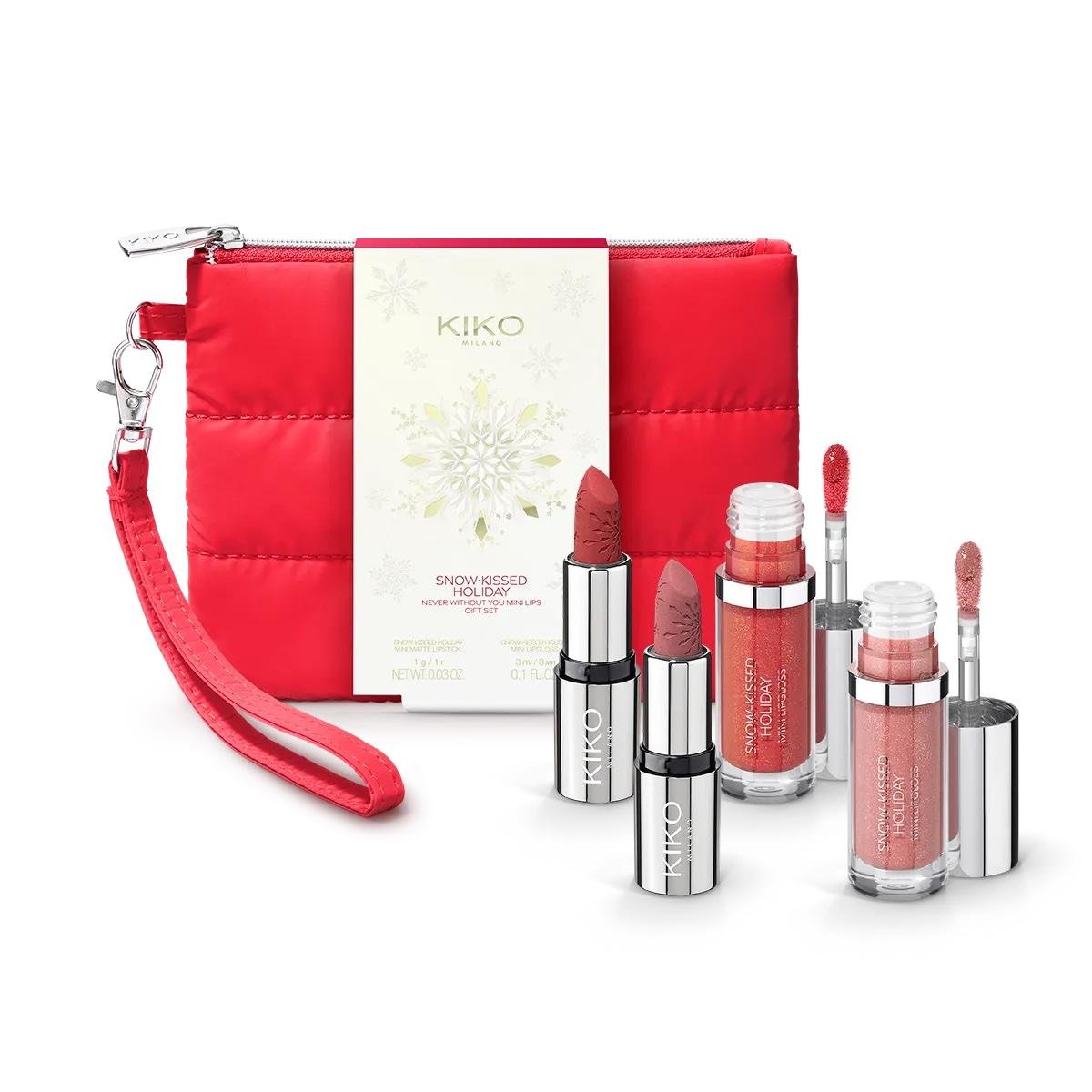 Набір подарунковий Kiko Milano Snow-Kissed Holiday Never Without You Mini Lips Gift Set (001878)