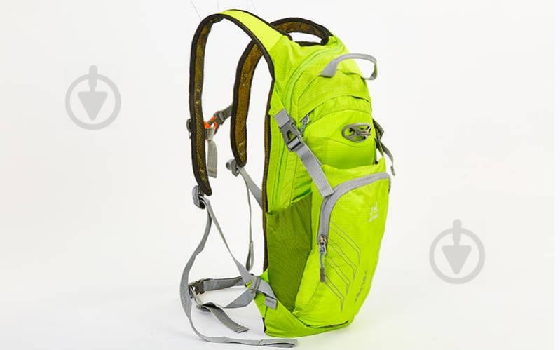 Рюкзак спортивный с жесткой спинкой planeta-sport GA-2086 22х5х48см Салатовый