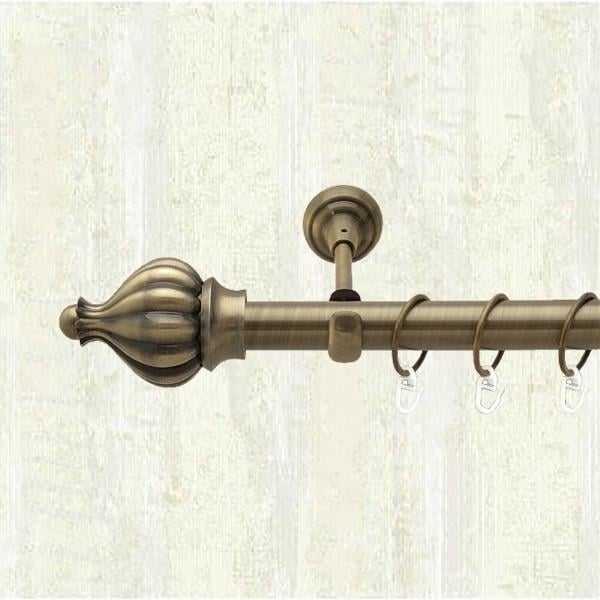 Карниз для штор Orvit Таджа однорядный 25 мм 200 см Антик (000-6143)