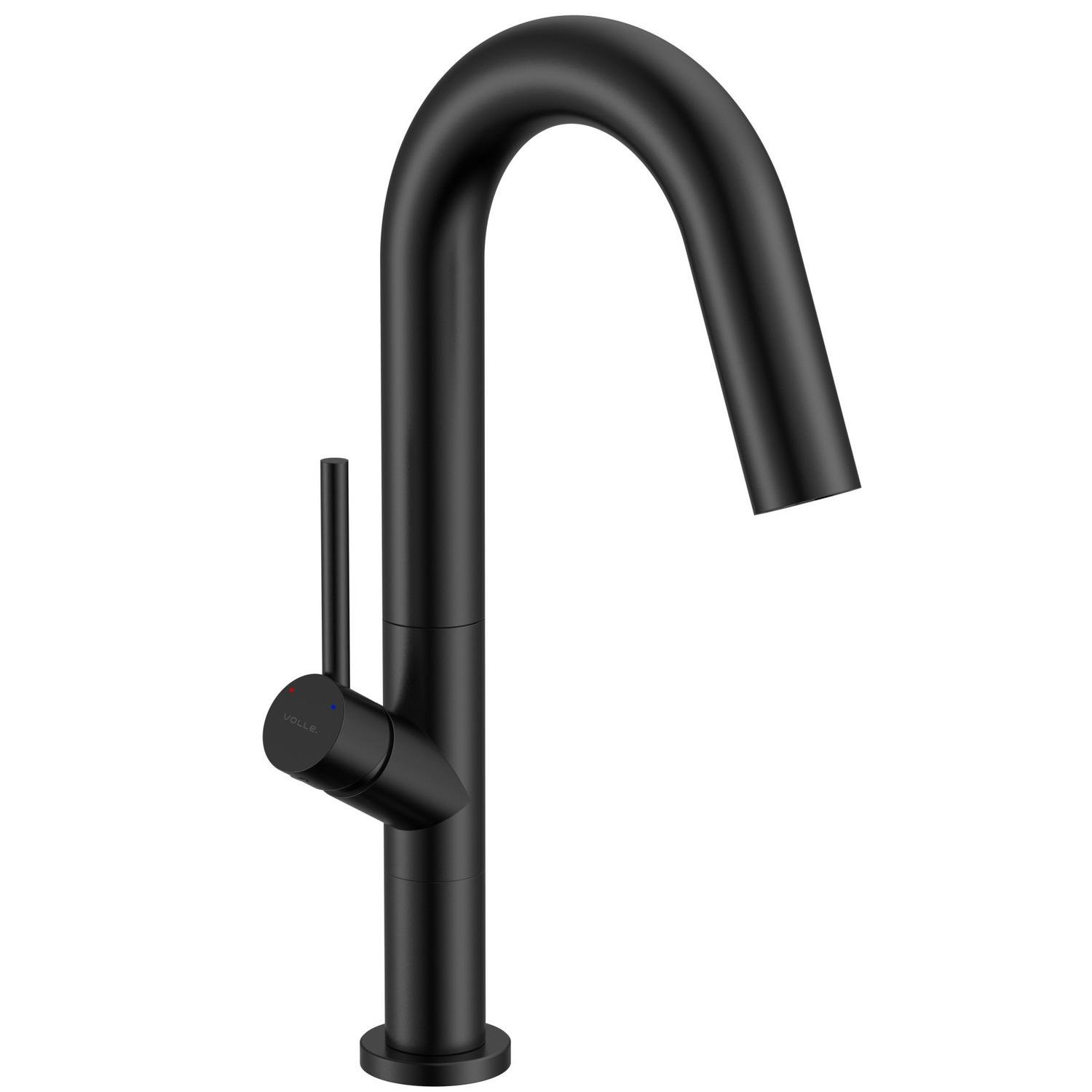 Смеситель для кухни VOLLE Cruze 1547.110204 однорычажный Черный (115676)