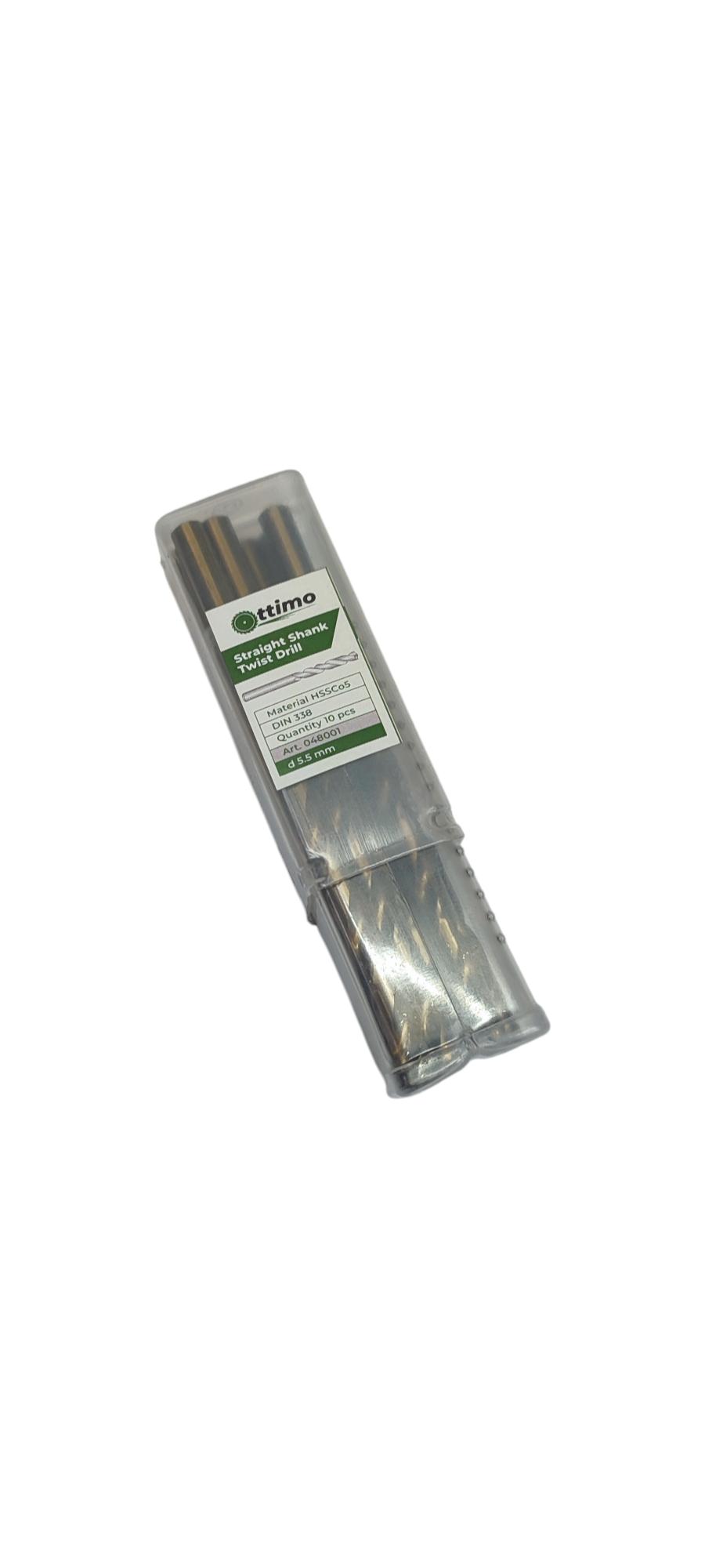 Свердло OTTIMO ц/х ф Р6М5К5 шліфоване А1 5,5 мм (048001) - фото 2 Свердло OTTIMO ц/х ф Р6М5К5 шліфоване А1 5,5 мм (048001) - фото 2