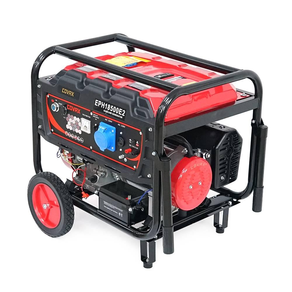 Генератор бензиновий Covax EPH18500E2 9,0kW однофазний 220V 50Hz DC12V 20HP Electric Starter tank 25L 705x560x570 мм 88 кг (39158)
