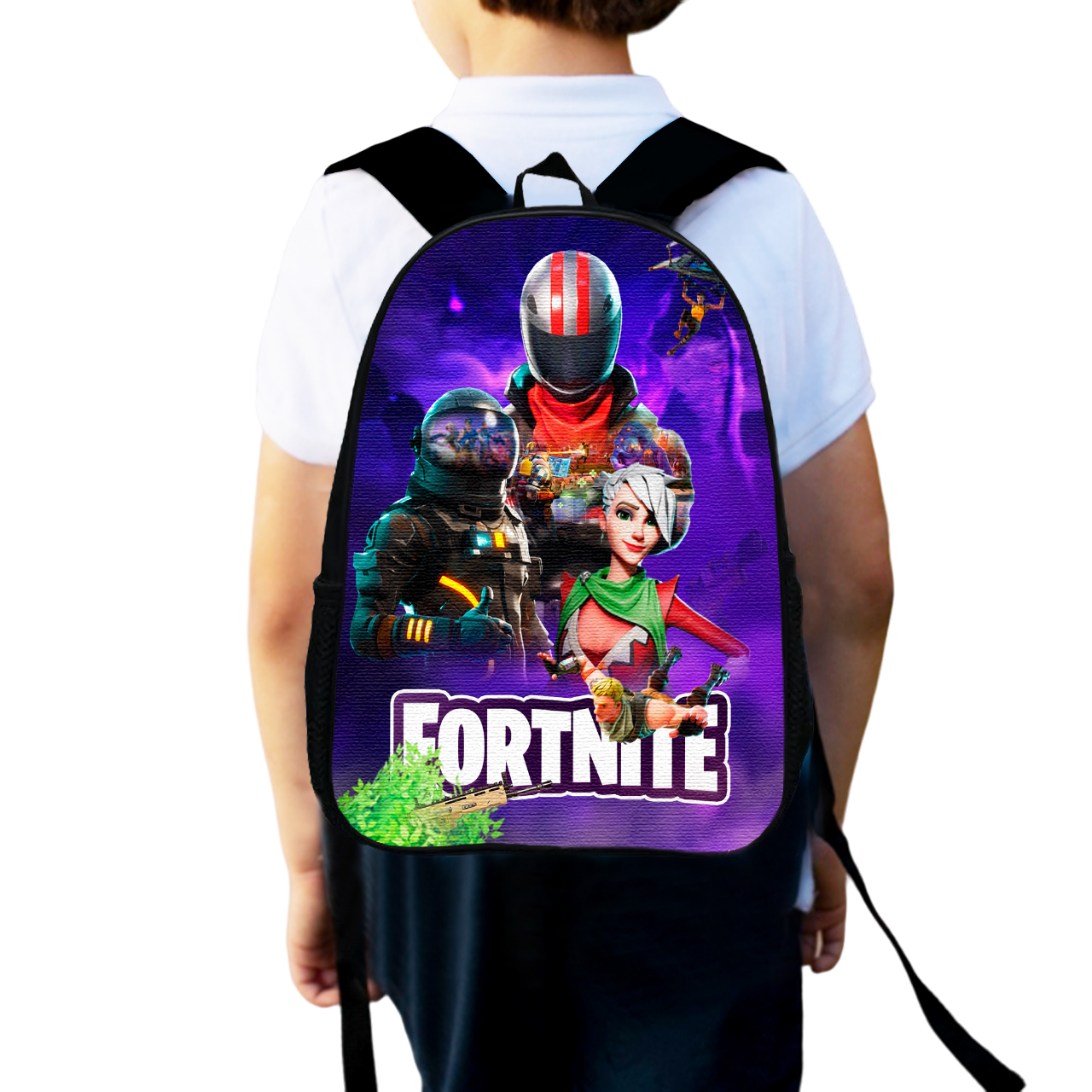 Школьный рюкзак детский Fortnite для мальчика 34х27 см (0115)