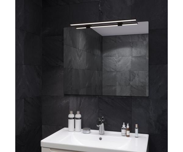 Зеркало Sanwerk Симпли Минима со светильником LED Смарт AL 60 см 80x65 см black (ZS0000351)
