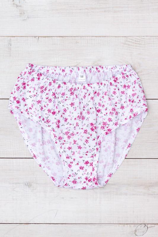 Труси жіночі з принтом великих розмірів Носи Своє р. 44 Молочний (8317-002)