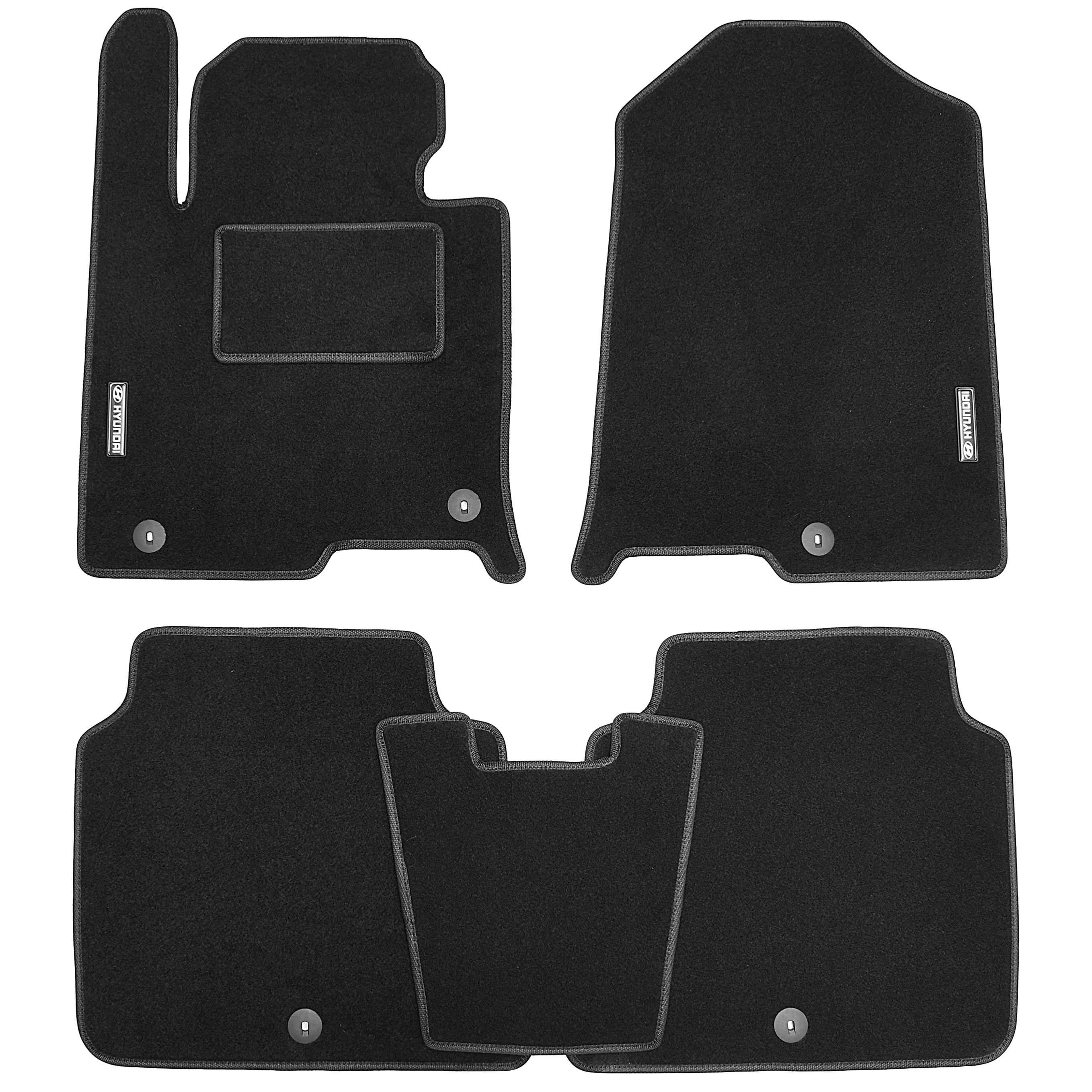 Коврики в салон Стандарт для Hyundai Sonata '15-20 USA текстильные Черный