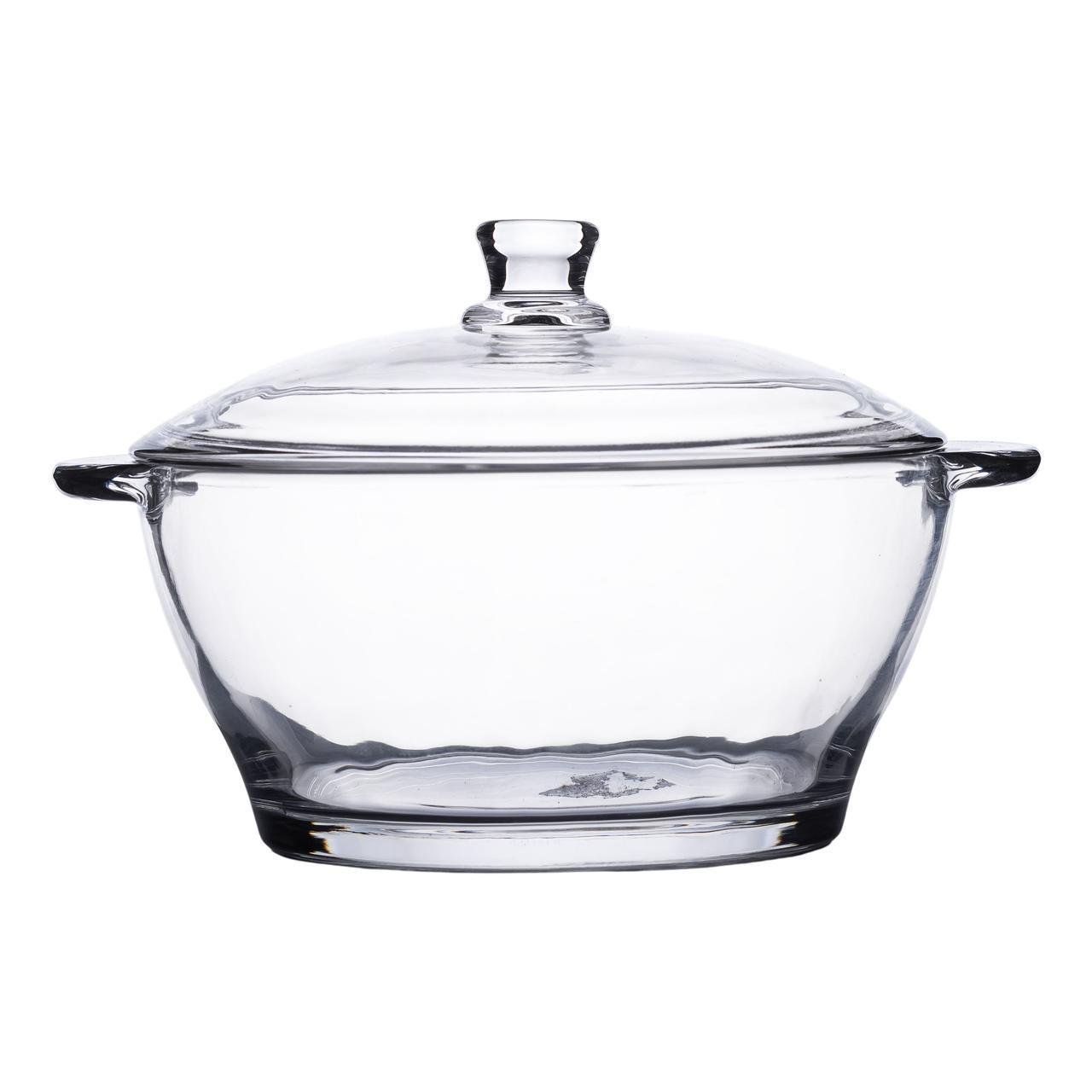 Супница с крышкой стеклянная HP-YH-15 1 л Ø 15,5 см (A-033618)