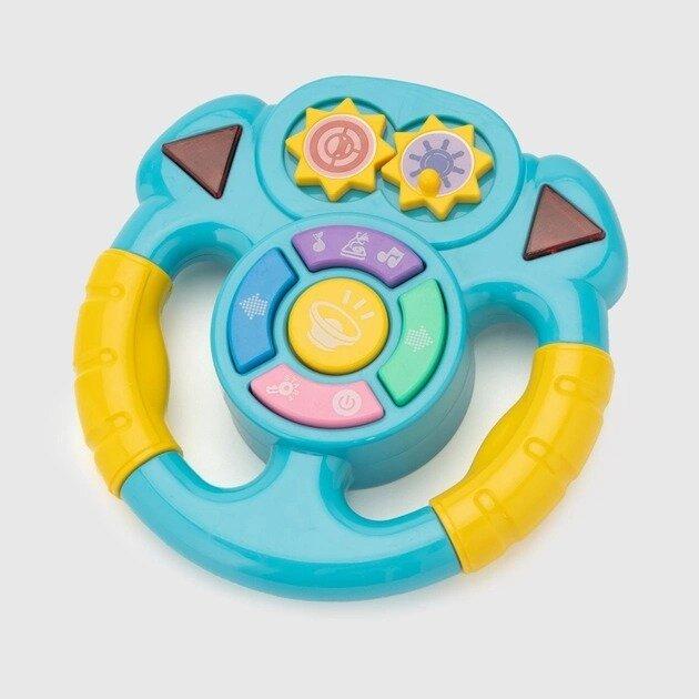 Кермо музичне 15,5х15,5х4 см Блакитний (PS6258-B)