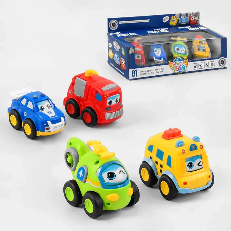 Набір машин 788-20 Y 4 шт. (6117895) - фото 2 Набір машин 788-20 Y 4 шт. (6117895) - фото 2