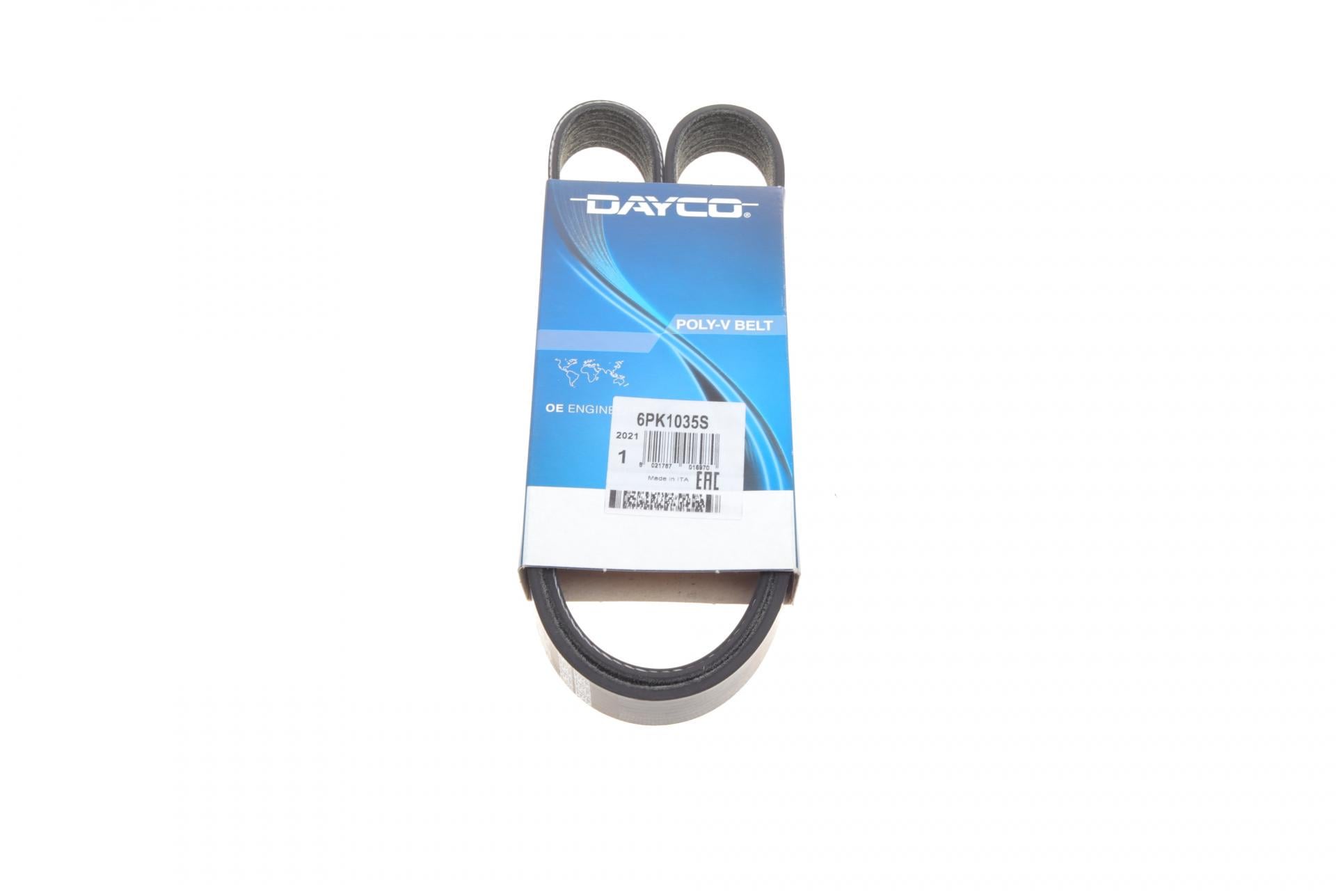 Ремень генератора DAYCO для Fiat Bravo 1.6 D Multijet 08-14/500L 1.6 D 08-1035mm (6PK1035S)