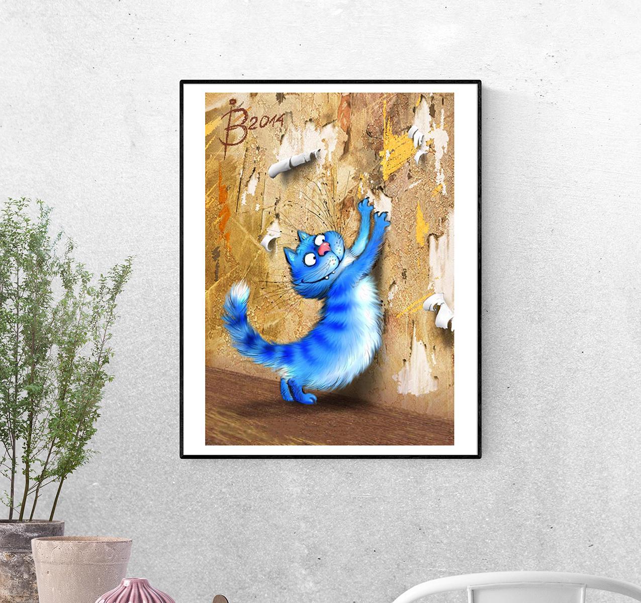 Постер Наглая морда обои дерет формат А-4