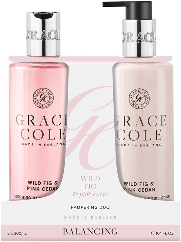 Набор для тела GRACE COLE Wild Fig&Pink Cedar Duo гель для душа 300 мл/лосьон для тела 300 мл (60476)