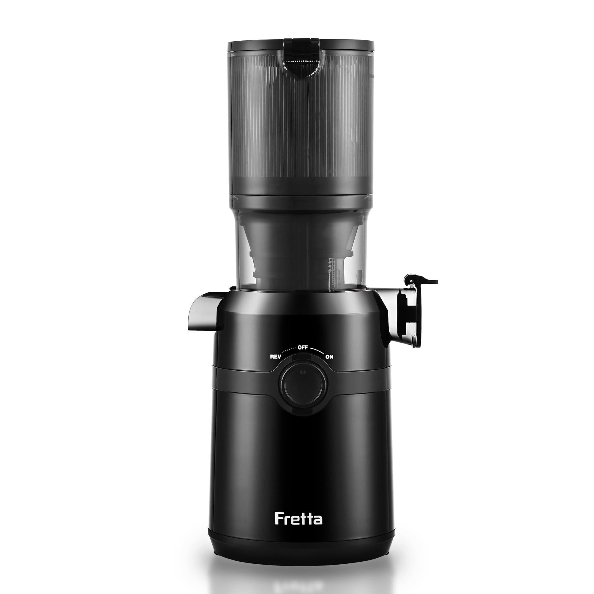 Соковыжималка шнековая умная Fretta Cold Press 200W для фруктов и овощей 108 мм Velvet Black (2862815425)