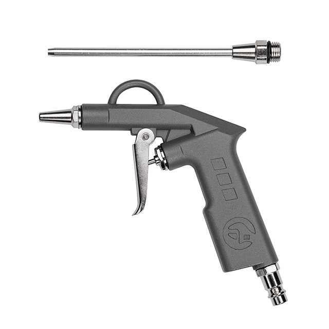 Пневмопістолет продувний Intertool PT-0804 короткий з додатковим наконечником 120 мм (PT-0804)