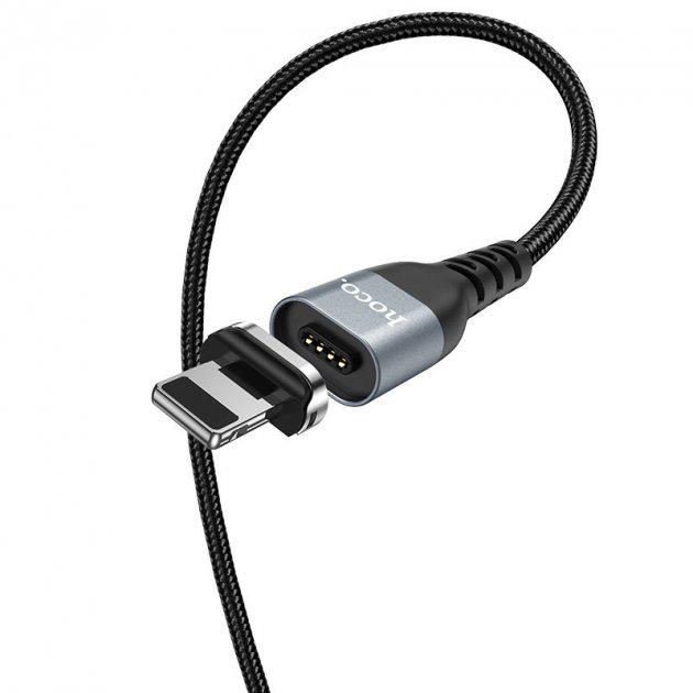 Кабель Hoco Lightning Traveller magnetic charging data cable U96 1,2 м Black (8b2c751d) - фото 3