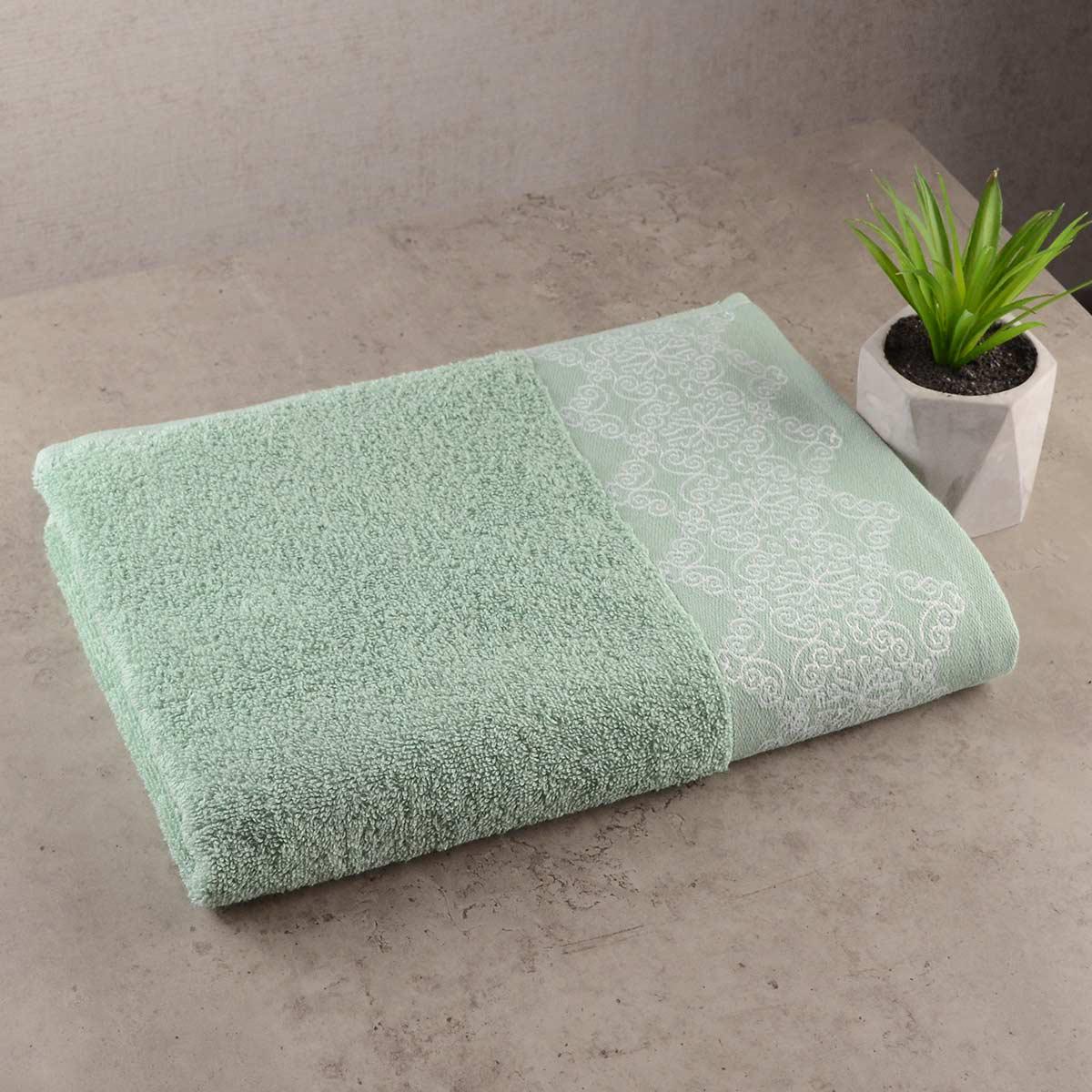 Махровое полотенце GM Textile Grek 50х90 см Мятный