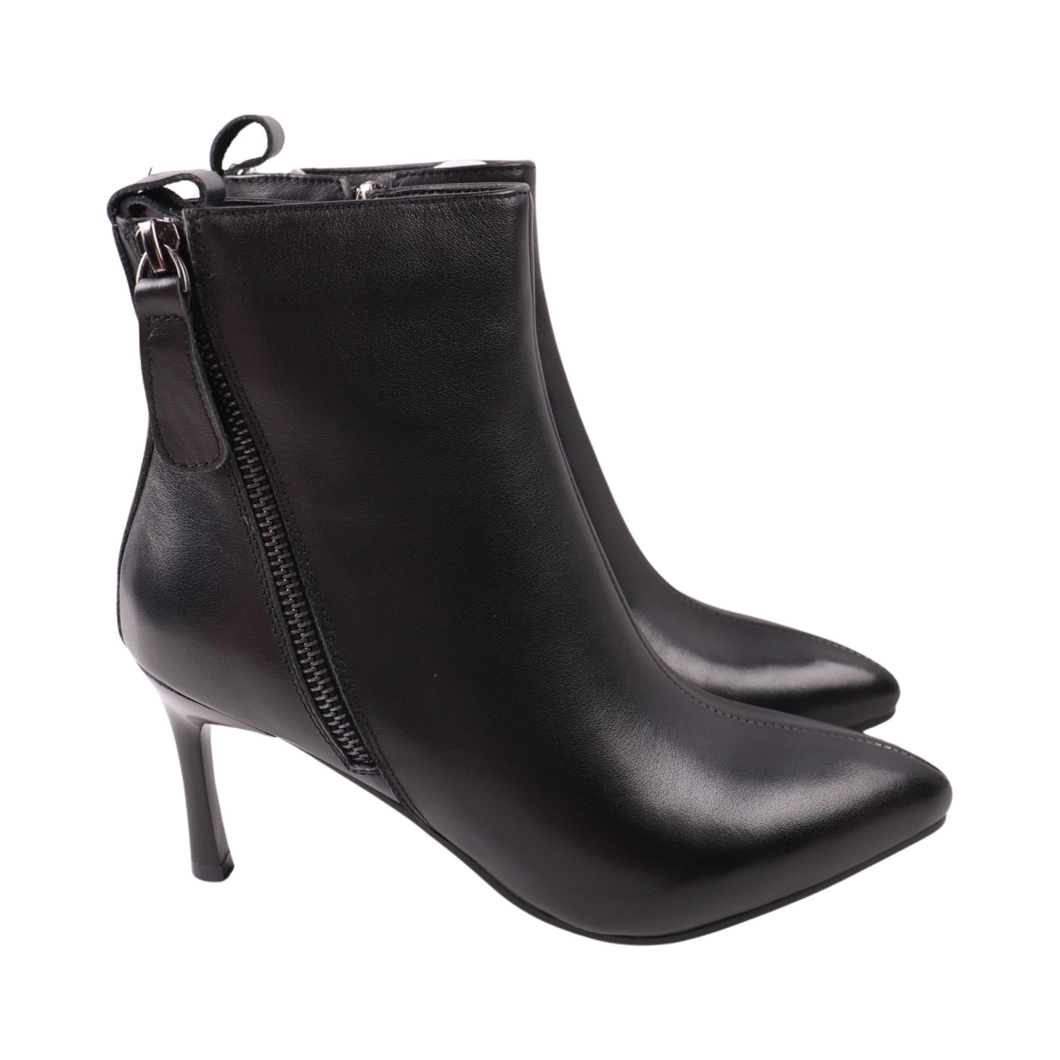 Ботильоны женские Melanda натуральная кожа р. 35 Черный (240-23DH)