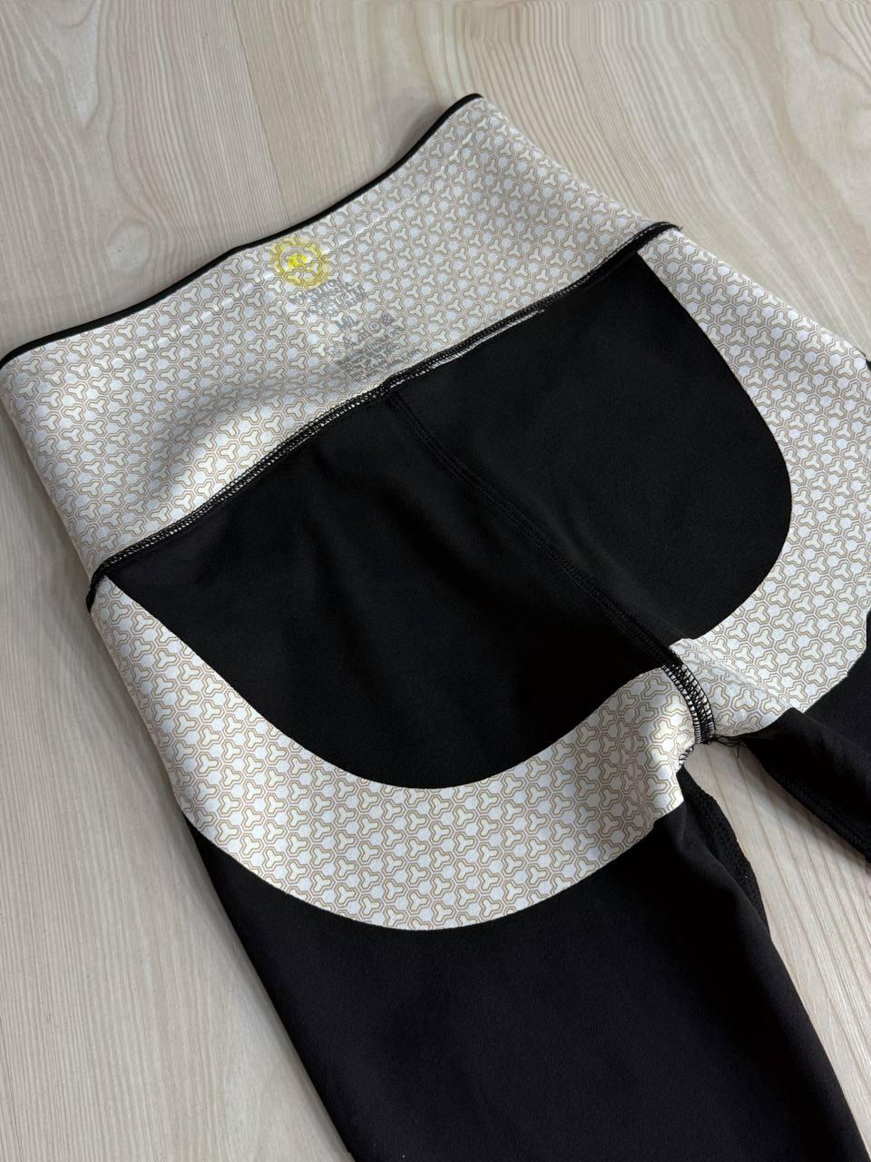 Лосины женские Black Cyclone 312 утепленные с утягивающим поясом и пуш-ап ML Черный (5687) - фото 9