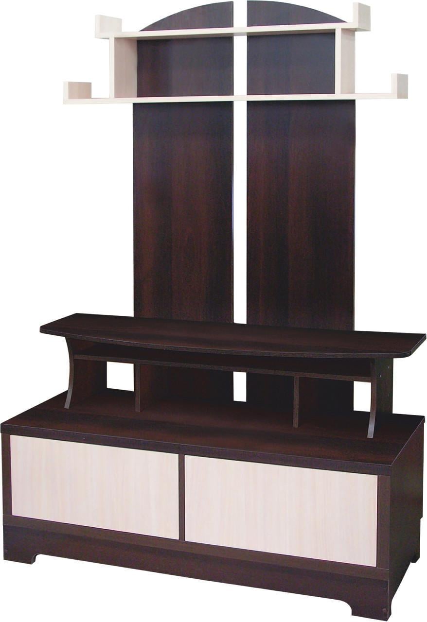 Тумба під телевізор МАКСІ-Меблі Міленіум плюс Венге магія/Дуб молочний (8826)