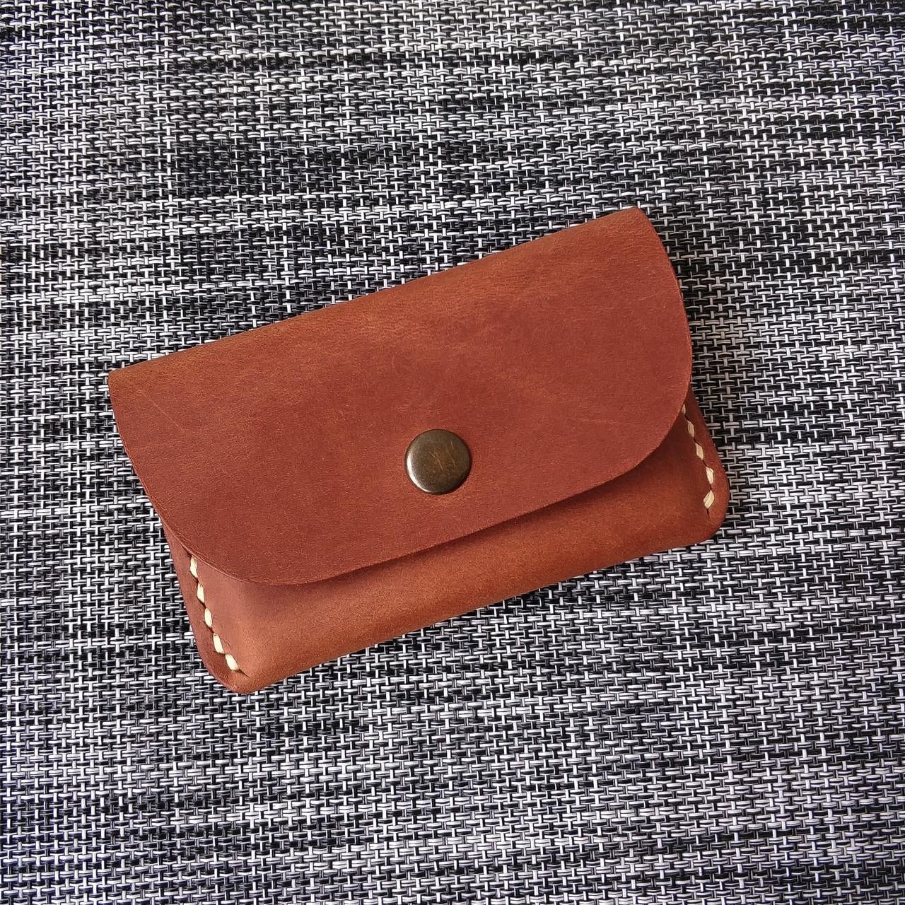Картхолдер мини с монетницей кожаный Stedley Cardholder Mini 2.0 Коричневый (2527303353)