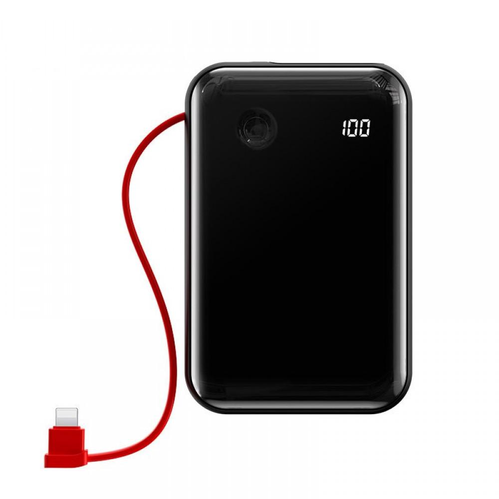 Повербанк Baseus Mini S 10000 10000 mAh with Lightning Cable Black