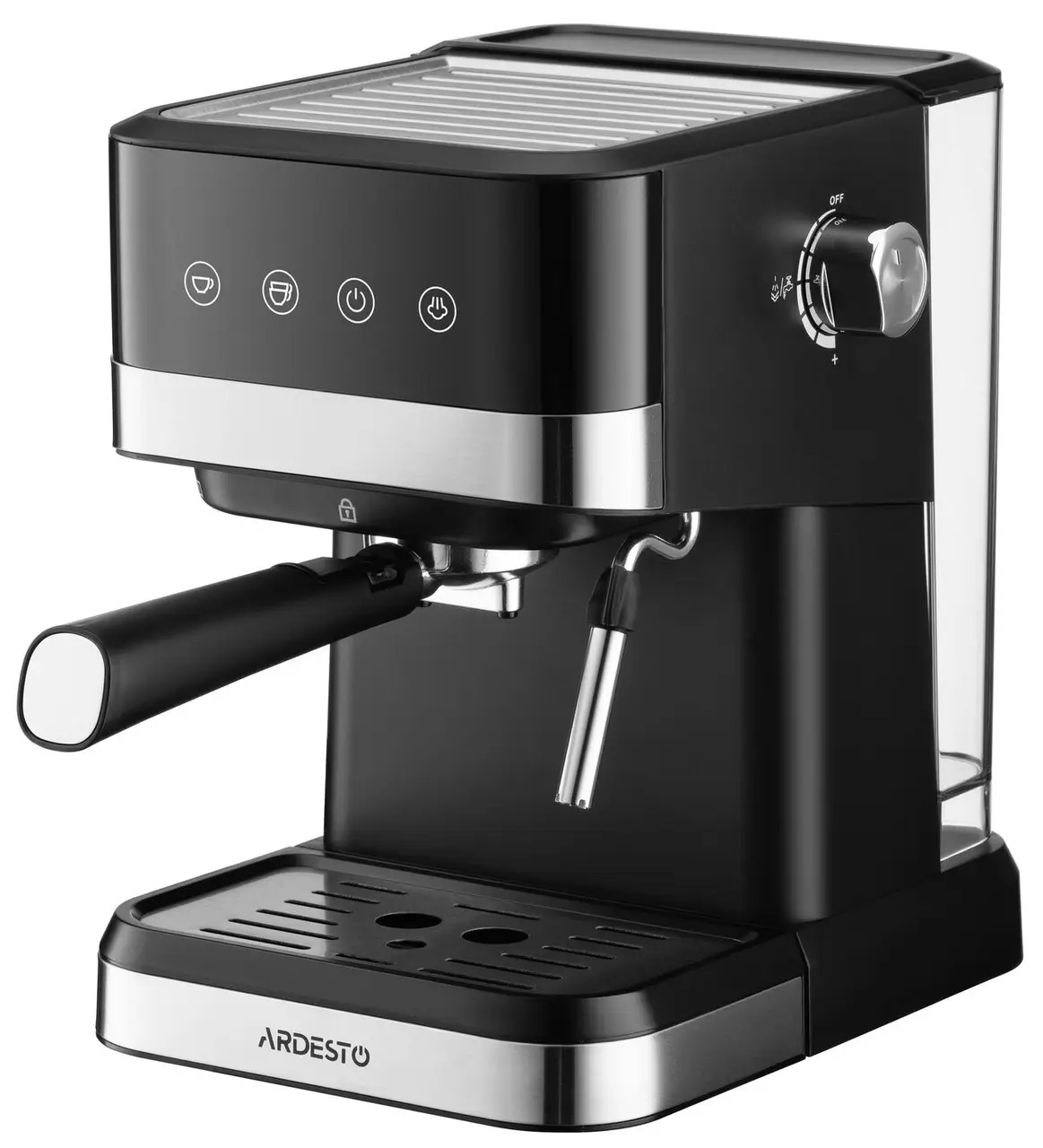 Кофеварка рожковая Ardesto TSteel Collection сенсорное управление 1,5 л (YCM-E1700)