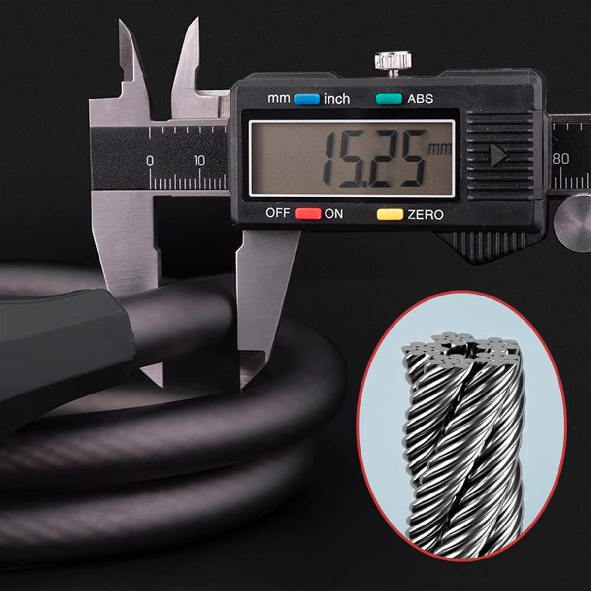 Замок кодовый велосипедный ROCKBROS RKS531 с подсветкой 120 см Черный (RB-RKS531-2795) - фото 7 Замок кодовый велосипедный ROCKBROS RKS531 с подсветкой 120 см Черный (RB-RKS531-2795) - фото 7