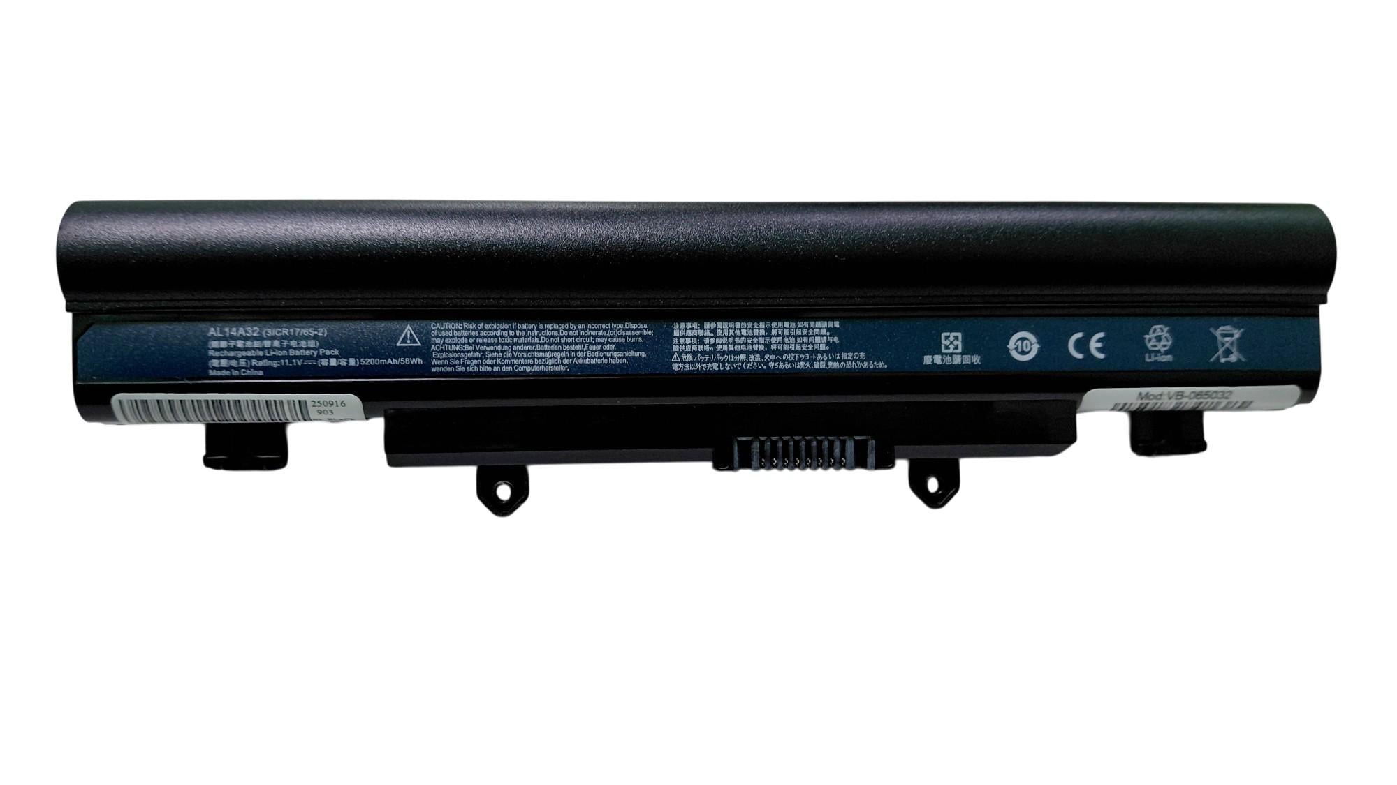 Аккумулятор для ноутбука Acer AL14A32 E5 Aspire E14 11.1V 5200 mAh (065032)
