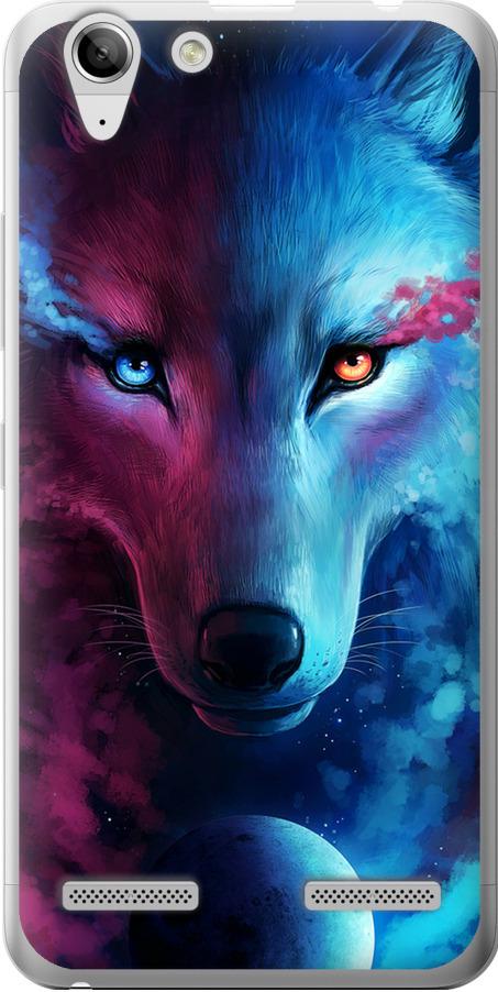 Чехол на Lenovo K5 Plus Арт-волк (3999u-278-42517)