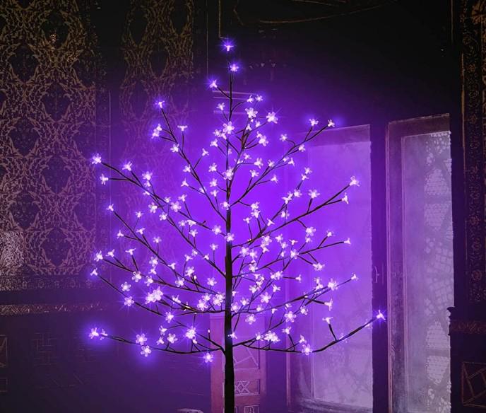 Дерево світлодіодне гірлянда 215 LED 1,5 м Рожевий