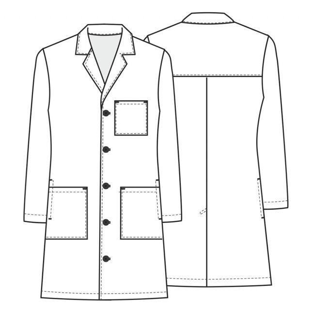 Халат унісекс медичний лабораторний Cherokee 38" 97 см XXS Білий (WWE4403/WHTV/XXS) - фото 4