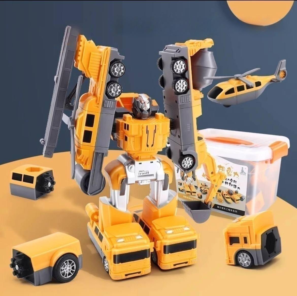 Конструктор Будівельний Трансформер 8в1 Помаранчевий (ooppp21313121) - фото 2 Конструктор Будівельний Трансформер 8в1 Помаранчевий (ooppp21313121) - фото 2