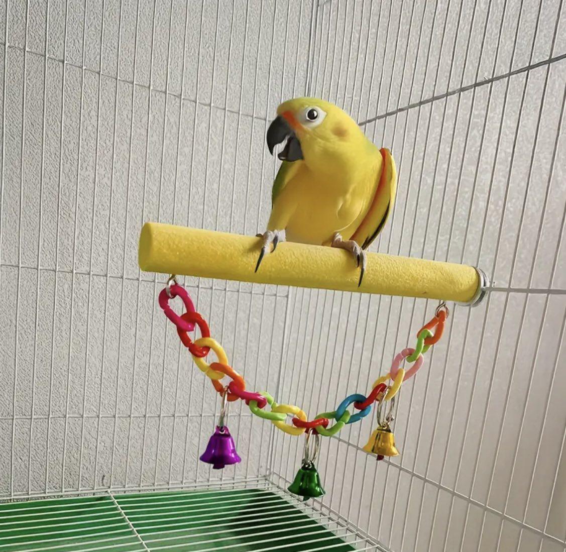 Игрушка для попугаев и птиц подвесная Разноцветный (27435476) - фото 5