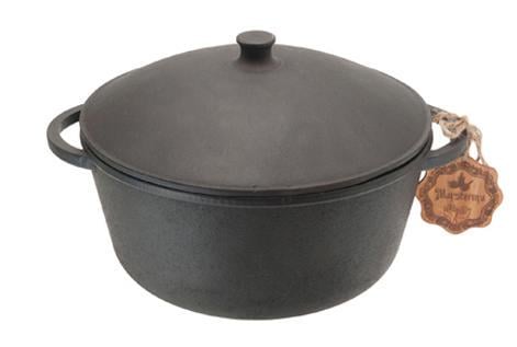 Кастрюля чугунная Maysternya с чугунной крышкой 2 л - фото 1 Кастрюля чугунная Maysternya с чугунной крышкой 2 л - фото 1