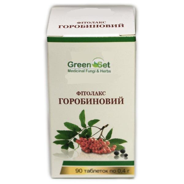 Добавка для улучшения работы кишечника Green Set Фитолакс Рябиновый 90 табл. (000024066) Добавка для улучшения работы кишечника Green Set Фитолакс Рябиновый 90 табл. (000024066)