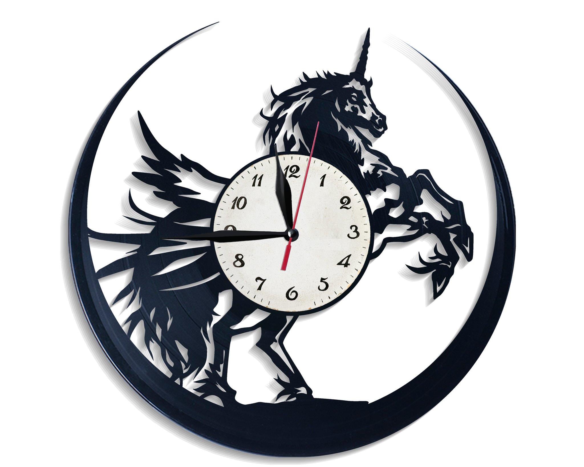 Часы настенные Единорог 2877 из виниловой пластинки