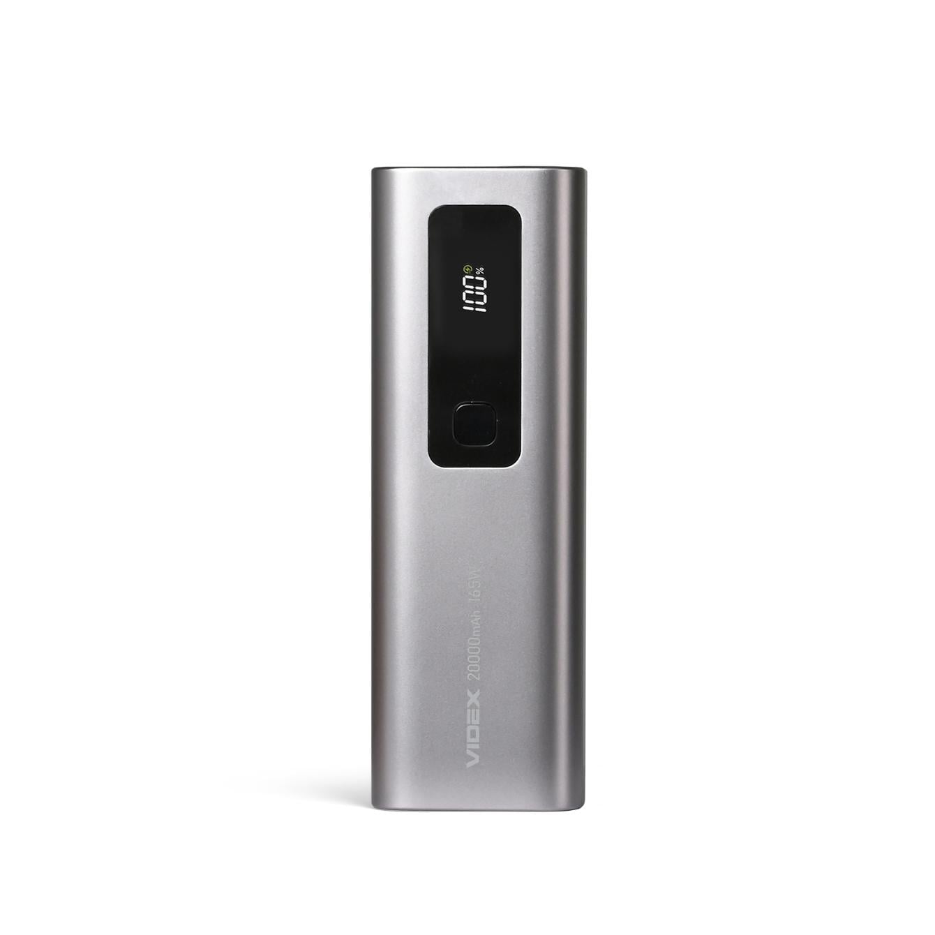 Повербанк Videx VPB-366 165W PD100W +Display VPB-366-G 20000 mAh (28606) Повербанк Videx VPB-366 165W PD100W +Display VPB-366-G 20000 mAh (28606)
